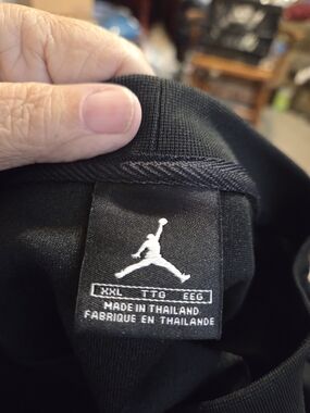 Jordan Black Tee with White Jumpman Logo